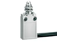 INTER. A POUSSOIR METALLIQUE A SORTIE DE CABLE 1NO+1NF FIXATION A TETE FILETEE M12 AVEC CABLE 50cm